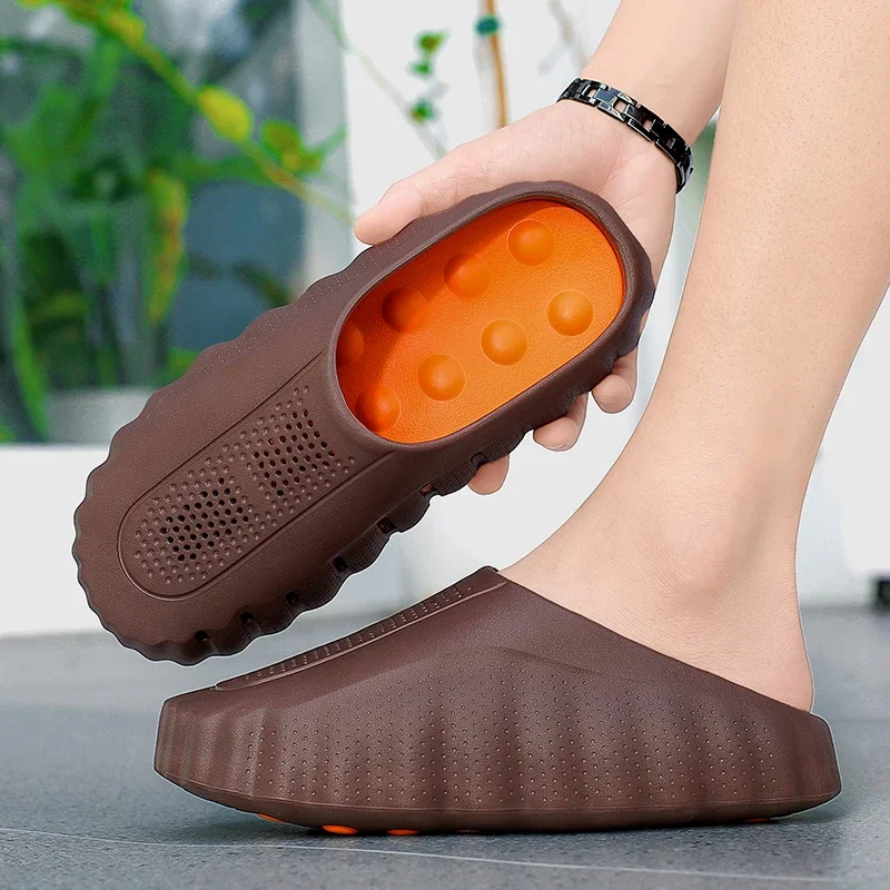Brand Men Slippers Shoes Fashion Summer Non-Slip Male Sandals Water Shoes Slides 286 2026 Outdoor Womens Beach Shoes Slipper Man