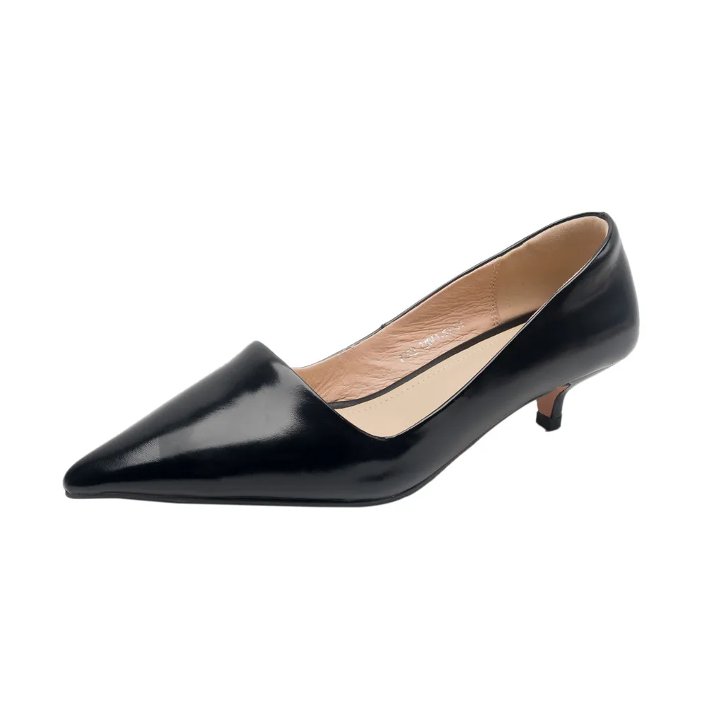 FEDONAS Sexy Women Pumps Pointed Toe Thin Heels Office Party Wedding Shoes Woman Cow Leather Basic Pumps Spring
