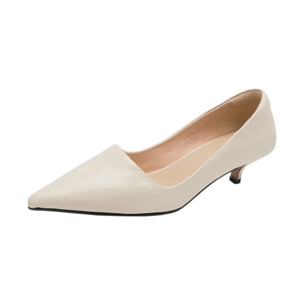 FEDONAS Sexy Women Pumps Pointed Toe Thin Heels Office Party Wedding Shoes Woman Cow Leather Basic Pumps Spring