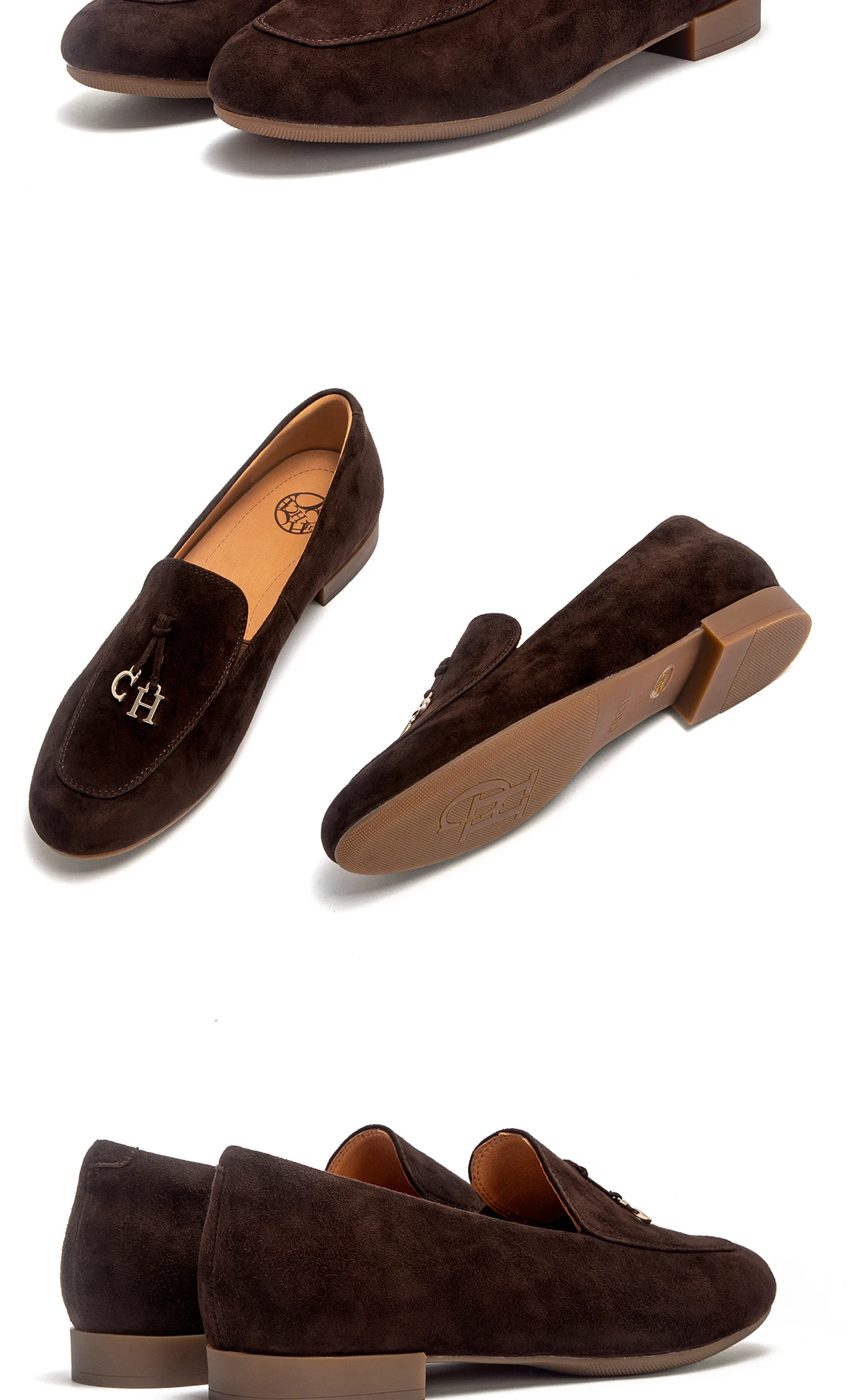 CHCH Women's Leather Shoes 2026 New High Quality Sheepskin Formal Business Shoes