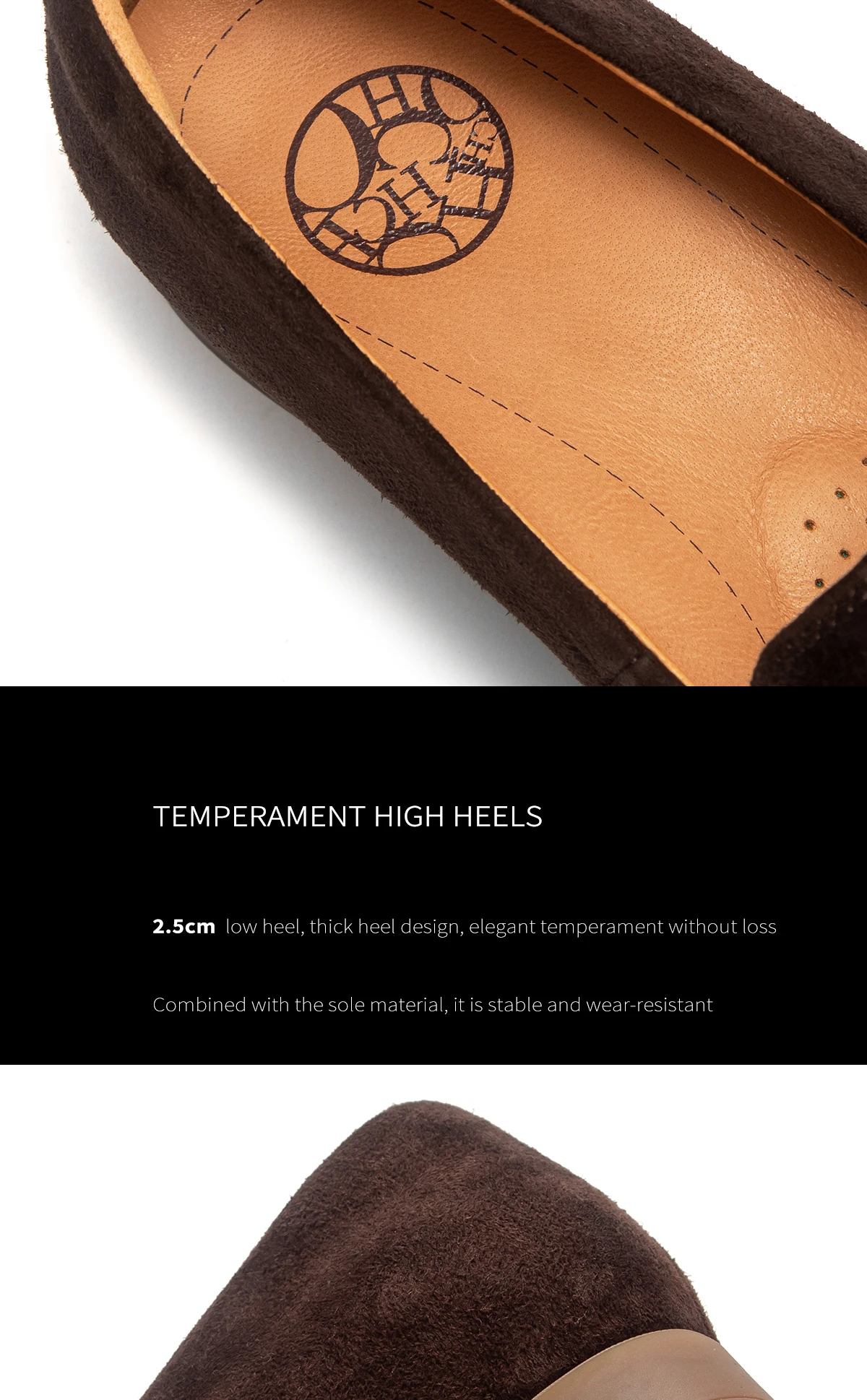 CHCH Women's Leather Shoes 2026 New High Quality Sheepskin Formal Business Shoes