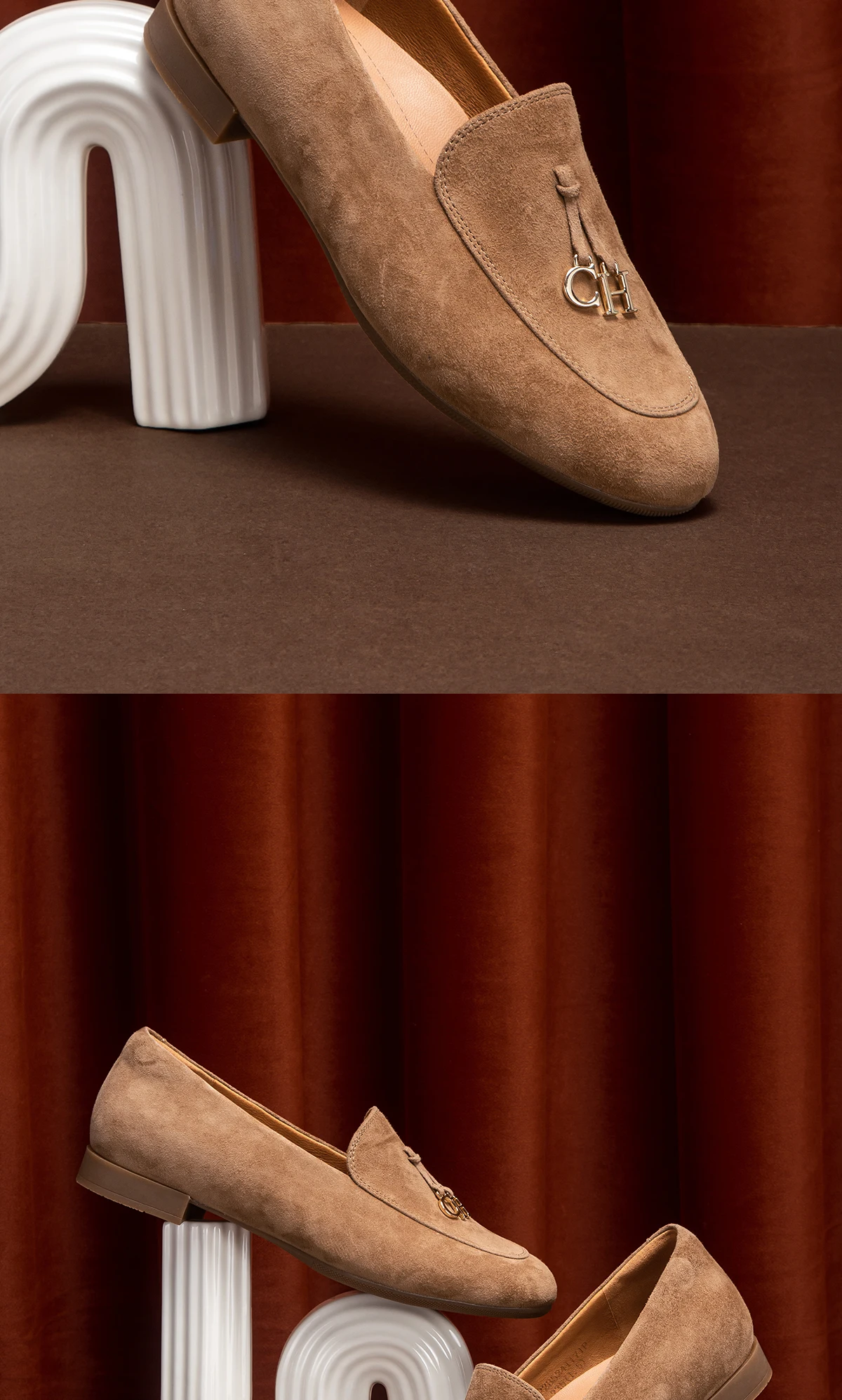 CHCH Women's Leather Shoes 2026 New High Quality Sheepskin Formal Business Shoes
