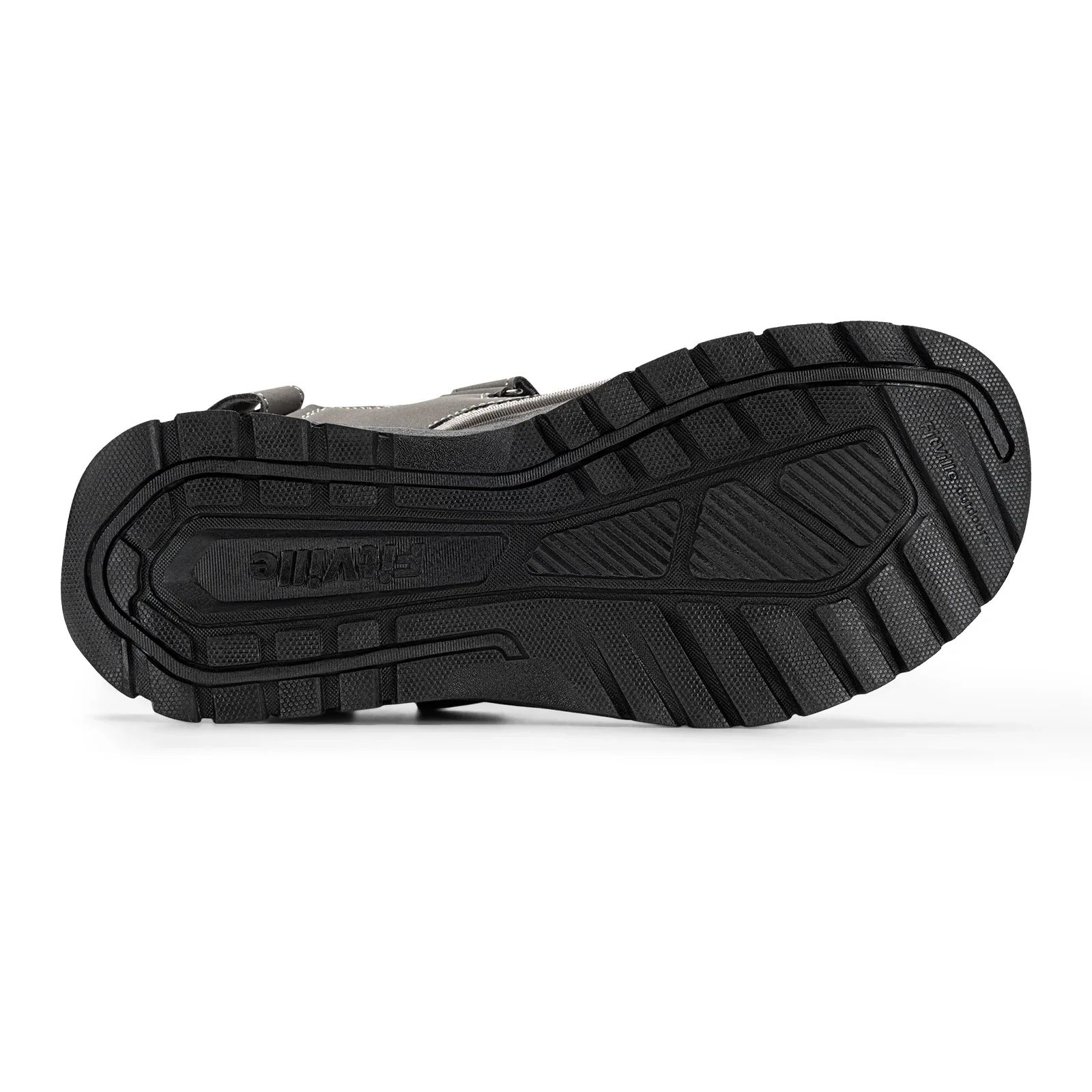 FitVille Mens Athletic Sandal Wide Toe Box Walking Sandals For Men With Arch Support Cushion Slip-Resistant Beach Sandals