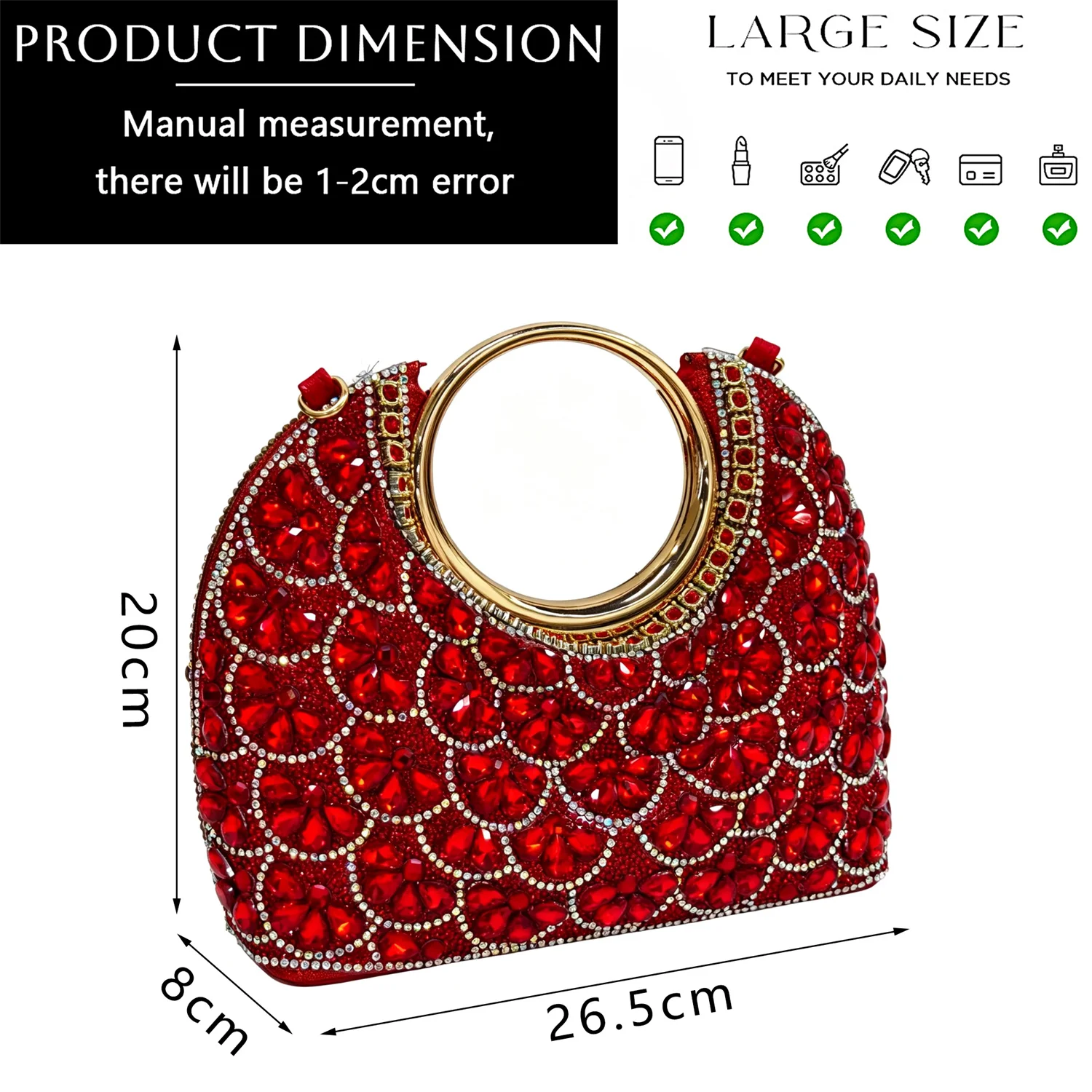 2026 INS Italian Design Elegant Green Rhinestone Pointed Toe High Heels & Handbag Set - Ideal for Weddings and Special Occasions
