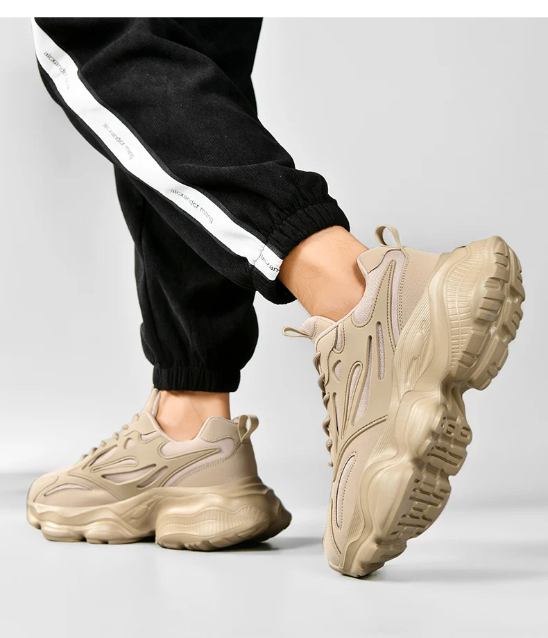 Men's Breathable Fashion Casual Sports Shoes Four Seasons Wear-Resistant Outdoor Soft Sole Comfort Running Sneakers Walking Shoe
