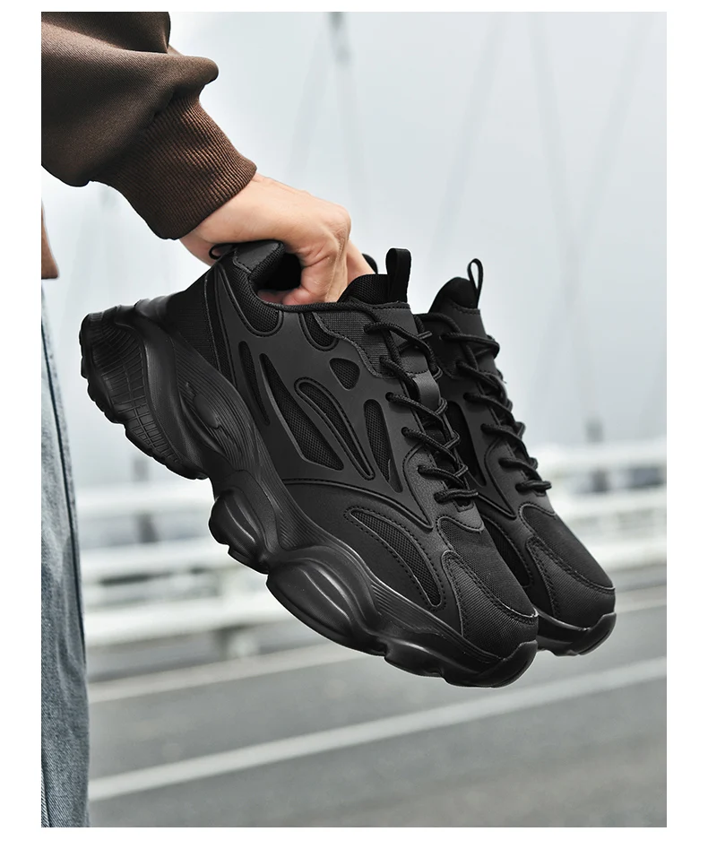 Men's Breathable Fashion Casual Sports Shoes Four Seasons Wear-Resistant Outdoor Soft Sole Comfort Running Sneakers Walking Shoe