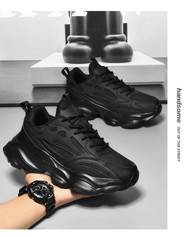 Men's Breathable Fashion Casual Sports Shoes Four Seasons Wear-Resistant Outdoor Soft Sole Comfort Running Sneakers Walking Shoe