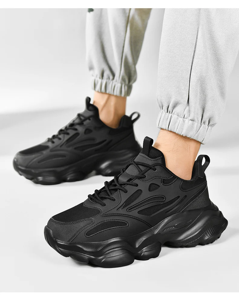 Men's Breathable Fashion Casual Sports Shoes Four Seasons Wear-Resistant Outdoor Soft Sole Comfort Running Sneakers Walking Shoe