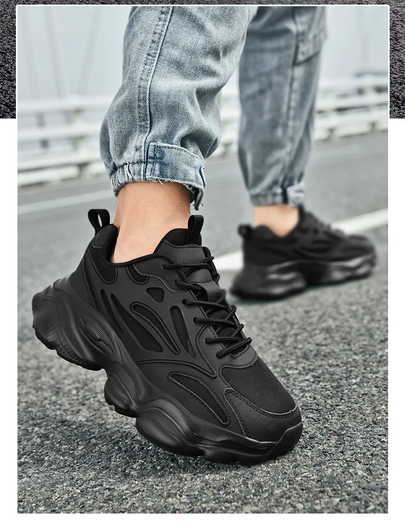 Men's Breathable Fashion Casual Sports Shoes Four Seasons Wear-Resistant Outdoor Soft Sole Comfort Running Sneakers Walking Shoe