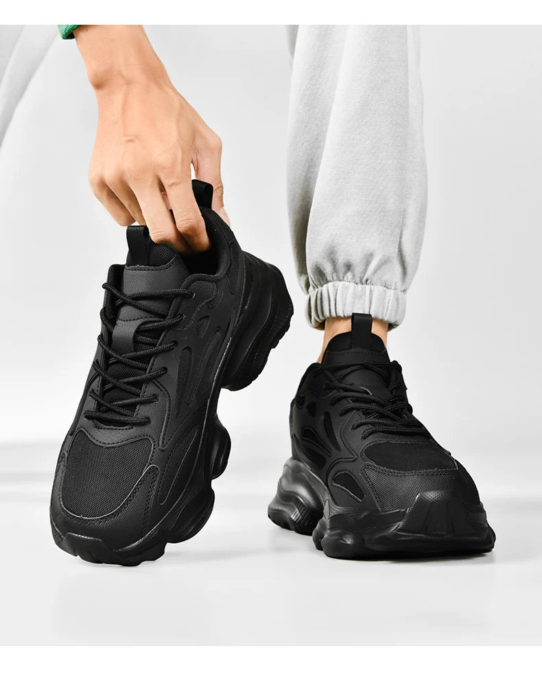 Men's Breathable Fashion Casual Sports Shoes Four Seasons Wear-Resistant Outdoor Soft Sole Comfort Running Sneakers Walking Shoe