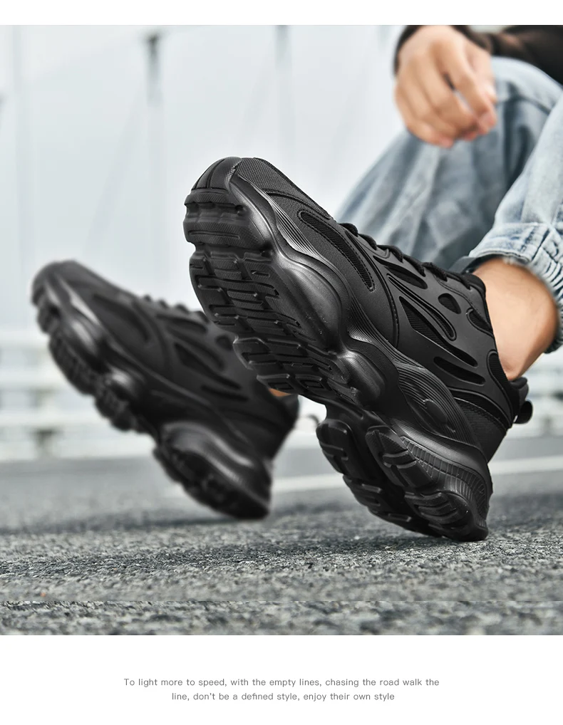 Men's Breathable Fashion Casual Sports Shoes Four Seasons Wear-Resistant Outdoor Soft Sole Comfort Running Sneakers Walking Shoe