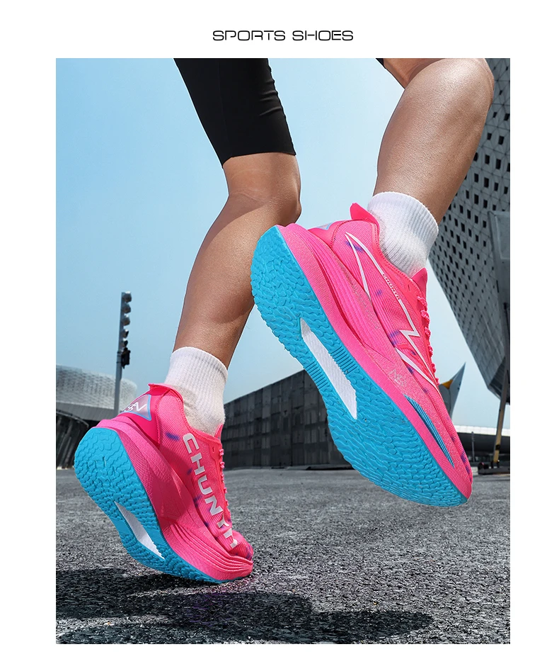 Men Running Shoes Carbon Board Marathon Speciality Sports Breathable Lightweight Women's Comfortable Athletic Sneakers