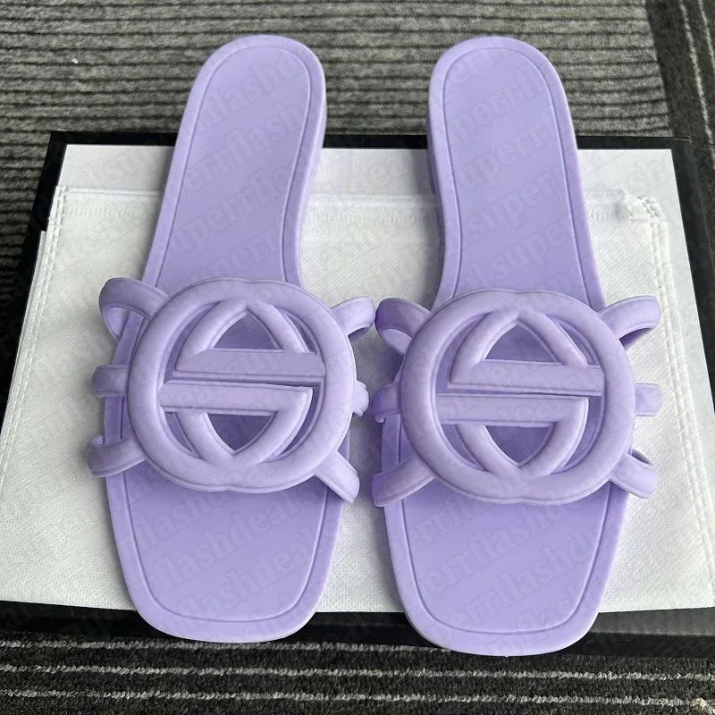 Ladies' Candy-colored Fashionable and Versatile Casual Anti-slip Beach Simple Style Women's Slippers