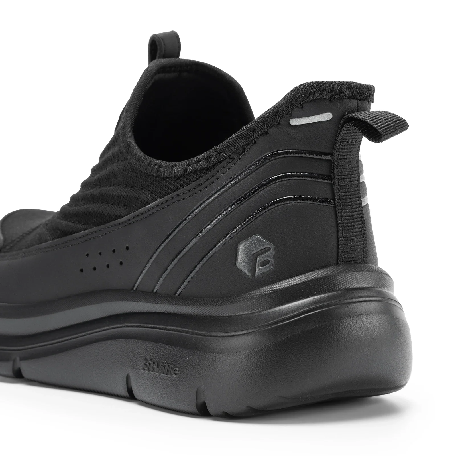 Wide Men'S Slip-On Running Shoes Lightweight Breathable Outdoor Casual Sports Walking Shoes Sneakers For Swollen Feet