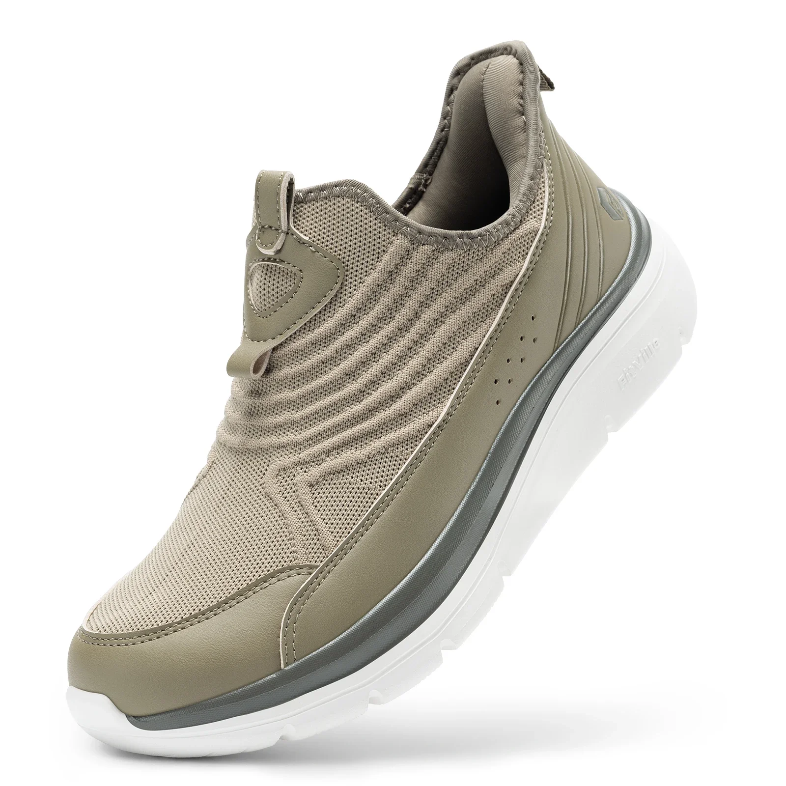 Wide Men'S Slip-On Running Shoes Lightweight Breathable Outdoor Casual Sports Walking Shoes Sneakers For Swollen Feet