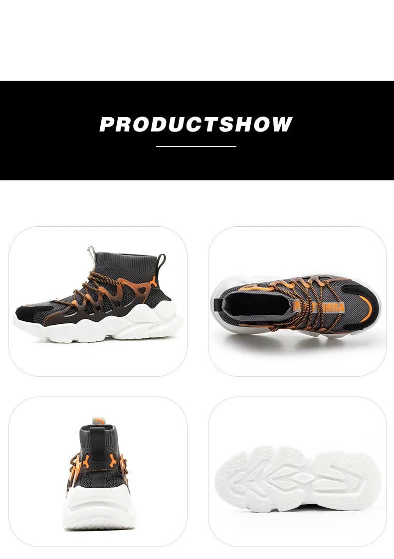 Indestructible Men Safety Shoes Anti-smash Men Shoes Working Sneakers Anti-Puncture Work Boots Safety Composite Toe Men Boots