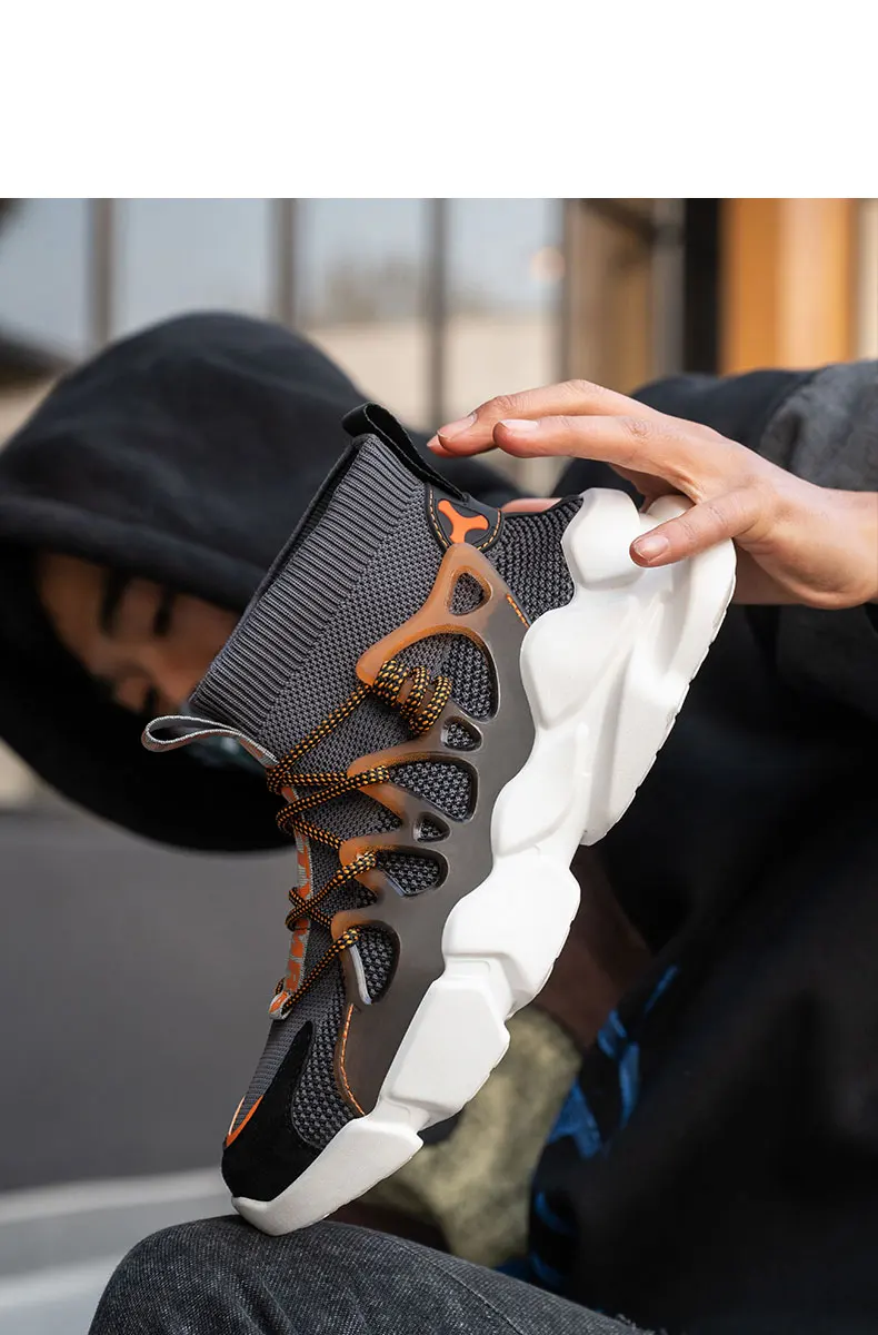 Indestructible Men Safety Shoes Anti-smash Men Shoes Working Sneakers Anti-Puncture Work Boots Safety Composite Toe Men Boots
