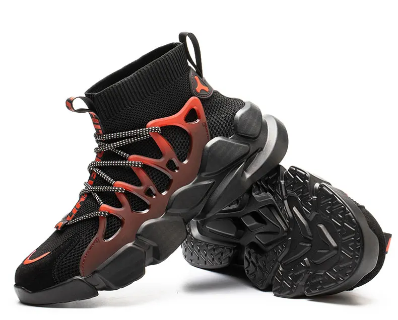 Indestructible Men Safety Shoes Anti-smash Men Shoes Working Sneakers Anti-Puncture Work Boots Safety Composite Toe Men Boots