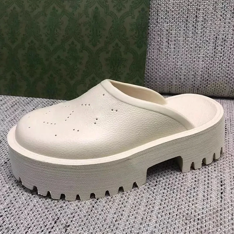 Women Thick Bottom EVA Slippers Slip On Waterproof Casual Outdoor Fashion Sandals Comfortable Cover Toe Shoes 34-42