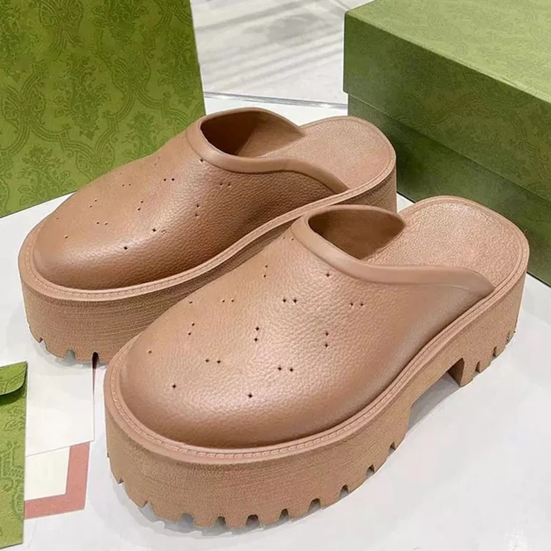 Women Thick Bottom EVA Slippers Slip On Waterproof Casual Outdoor Fashion Sandals Comfortable Cover Toe Shoes 34-42