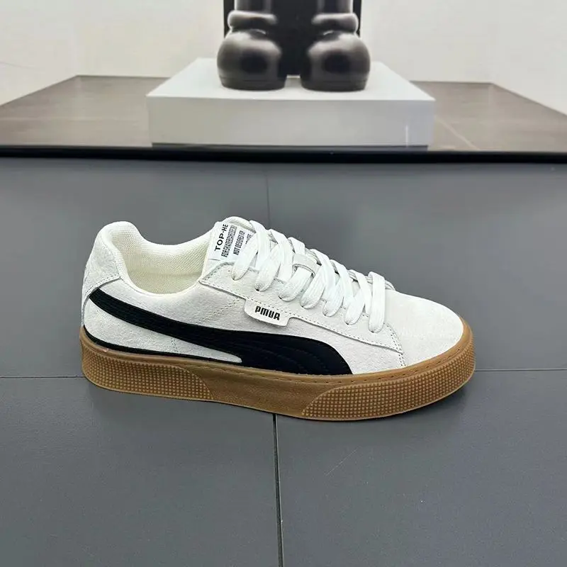 【 Factory Direct Sales 】 2026 New Men's Shoes Fashion Versatile Breathable Board Shoes Thick Soled Trendy Casual Shoes
