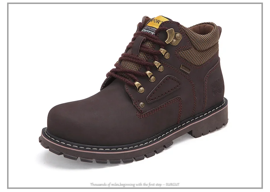 Hiking Shoes Men Waterproof Hunting Boots Tactical Desert Combat Ankle Boots Trekking Shoes Women Work Leather Walking Sneakers