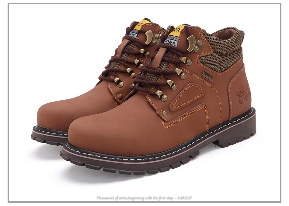 Hiking Shoes Men Waterproof Hunting Boots Tactical Desert Combat Ankle Boots Trekking Shoes Women Work Leather Walking Sneakers