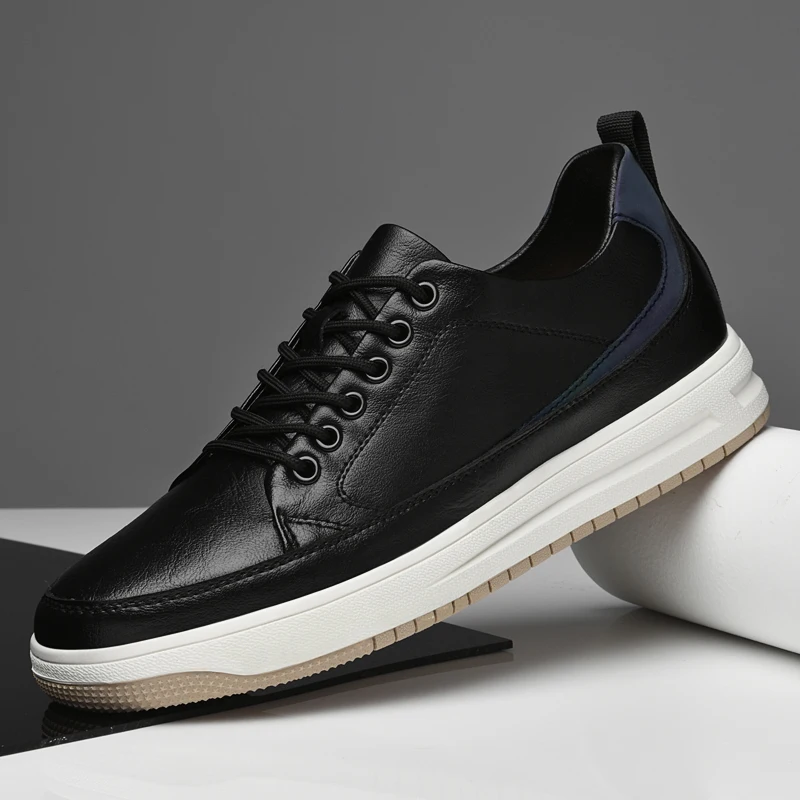 Man Elevator Sneakers Men's Sports Shoes Chunky Height Increase Insole  6CM