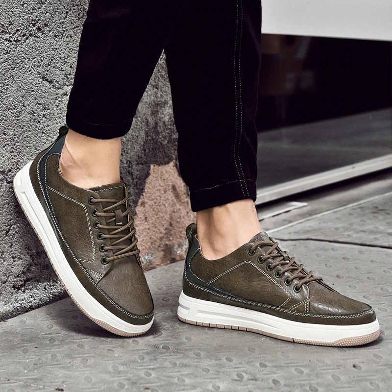 Man Elevator Sneakers Men's Sports Shoes Chunky Height Increase Insole  6CM