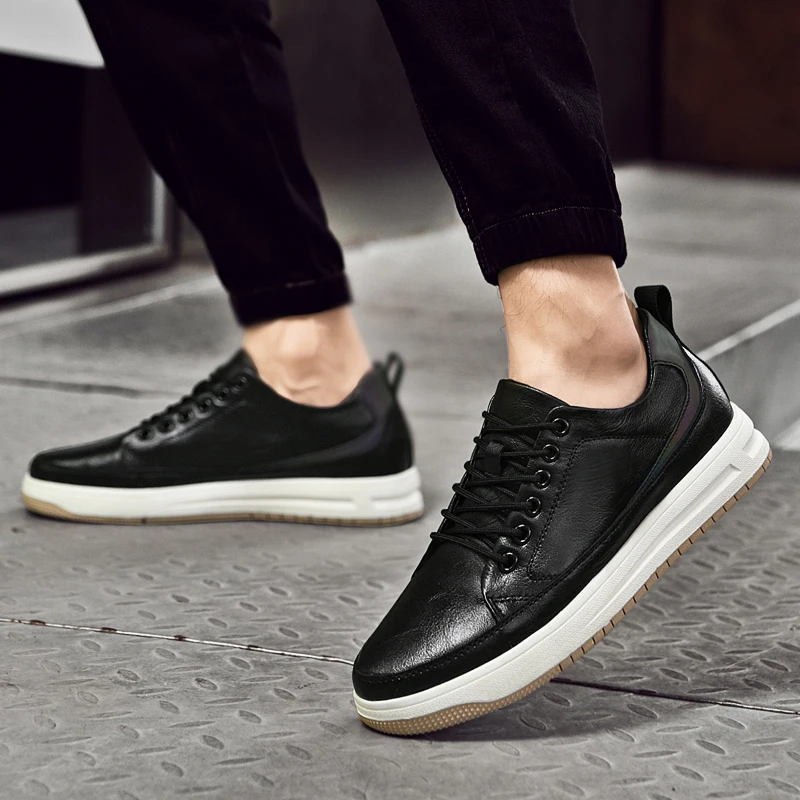 Man Elevator Sneakers Men's Sports Shoes Chunky Height Increase Insole  6CM