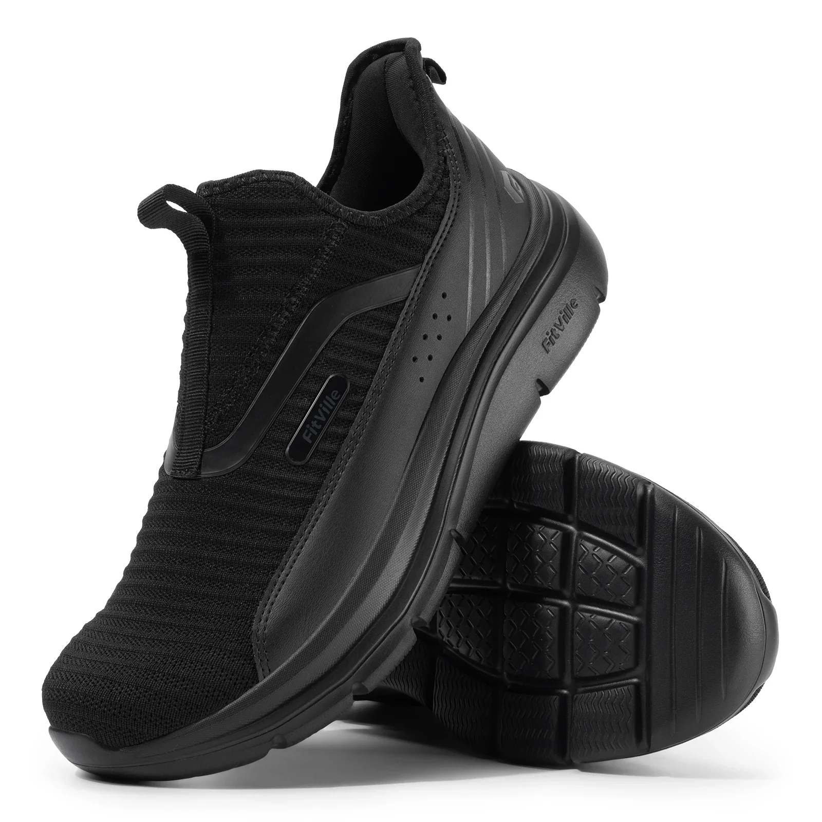 Fitville Wide Men'S Sport Shoes Fitness Walking Shoes Lightweight Breathable For Outdoor Casual Sports Running Shoes Sneaker