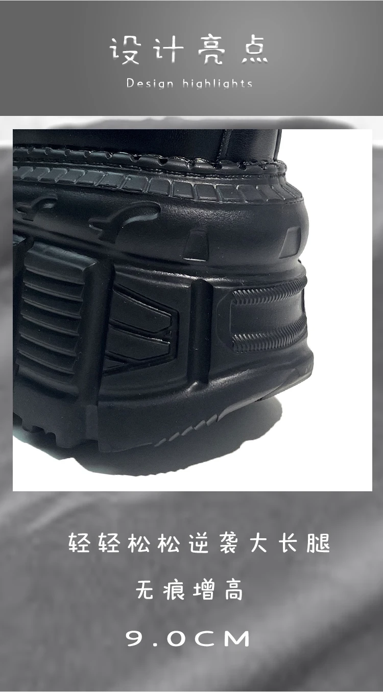 2025 Women Original Goth Heavy Metal Subculture Muffin Thick Bottom Small Punk Style Y2k Babes Single Platform Sneakers Shoes