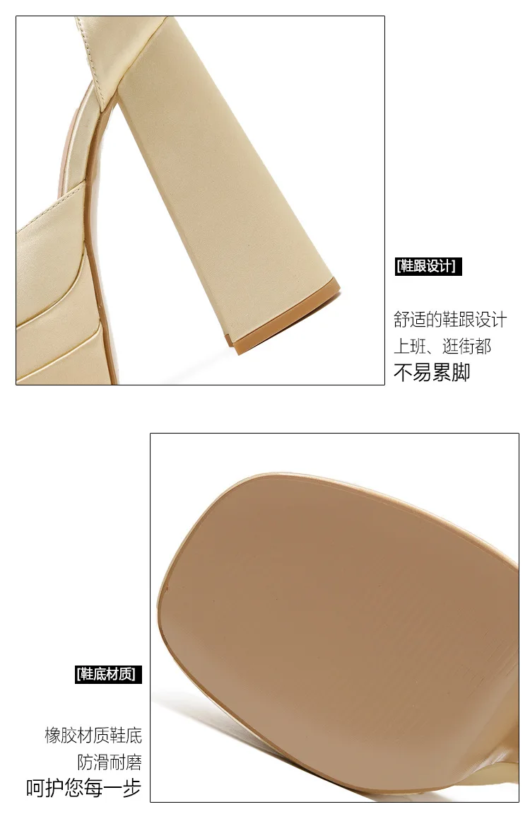 2024 Night Club CRYSTAL Women Pumps Shoes Fashion Platform Thick High Heel Ladies Sexy Stripper Party Sandals Footwear