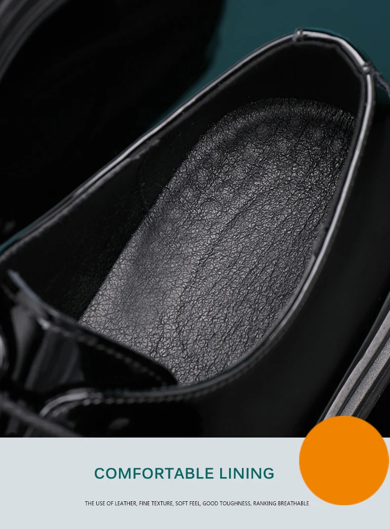 New Men 6/8cm Derby Shoes Patent Leather Height Increase Men Dress Shoes Formal Elevator Business Lift Shoes Bright Upper