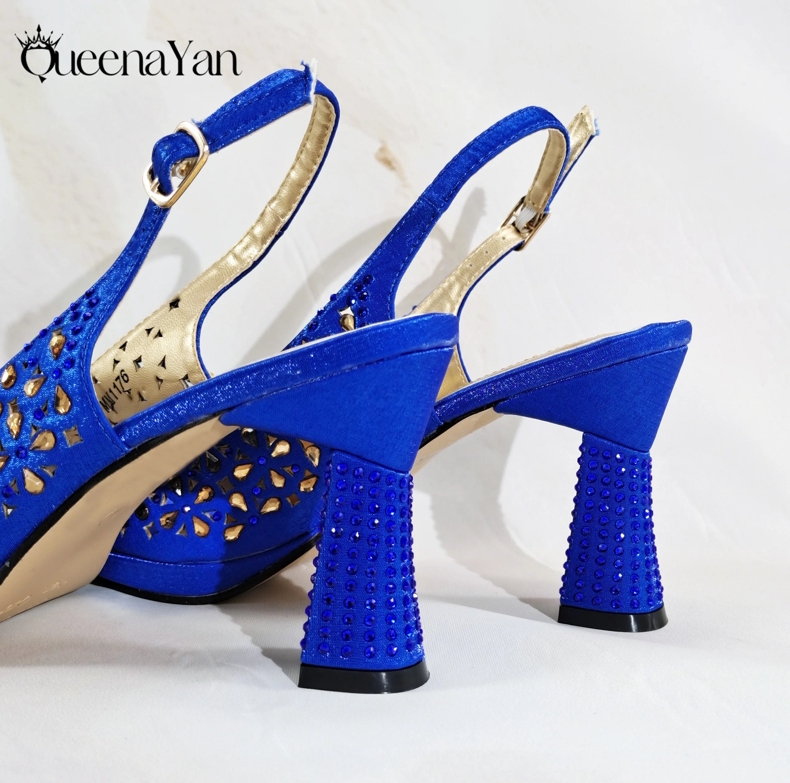 Elegant Women's Peep-Toe Heels and Matching Olive Color Diamond Pumps Set Stylish Italian Shoes and Bags for Parties