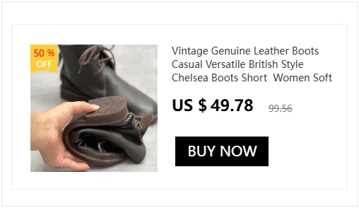 Wide Toe Shoes Handmade Genuine Leather Women's Boots Soft Bottom Side Zipper Casual Boots
