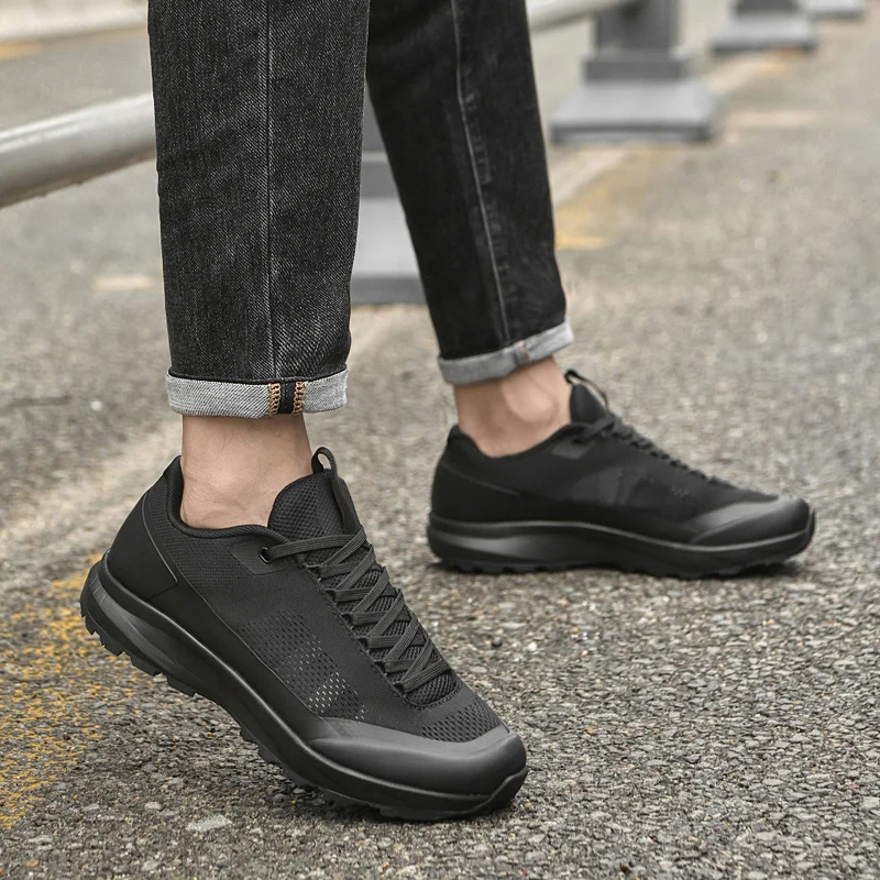 Italian Brand Men's Mesh Casual Shoes High-quality Handmade Soles Men's Outdoor Hiking Shoes Sports Oxford Shoes Thick Soles