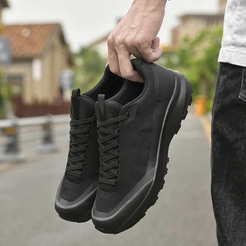 Italian Brand Men's Mesh Casual Shoes High-quality Handmade Soles Men's Outdoor Hiking Shoes Sports Oxford Shoes Thick Soles