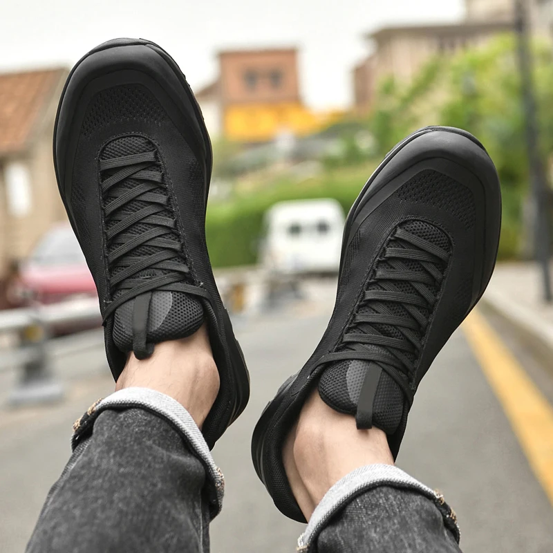 Italian Brand Men's Mesh Casual Shoes High-quality Handmade Soles Men's Outdoor Hiking Shoes Sports Oxford Shoes Thick Soles