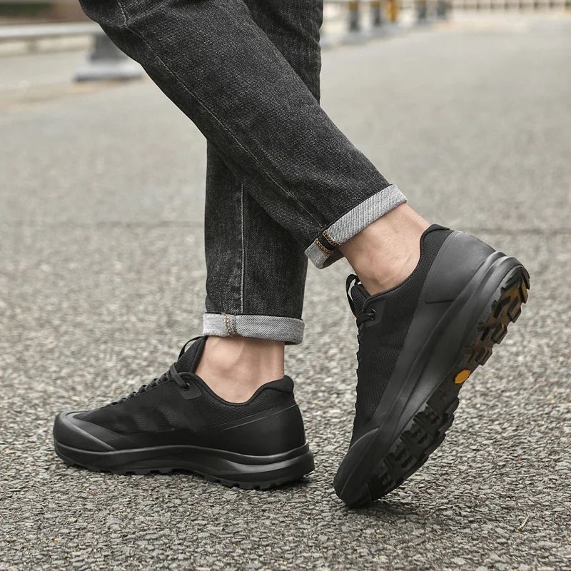 Italian Brand Men's Mesh Casual Shoes High-quality Handmade Soles Men's Outdoor Hiking Shoes Sports Oxford Shoes Thick Soles