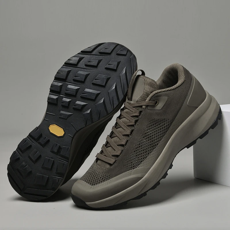 Italian Brand Men's Mesh Casual Shoes High-quality Handmade Soles Men's Outdoor Hiking Shoes Sports Oxford Shoes Thick Soles