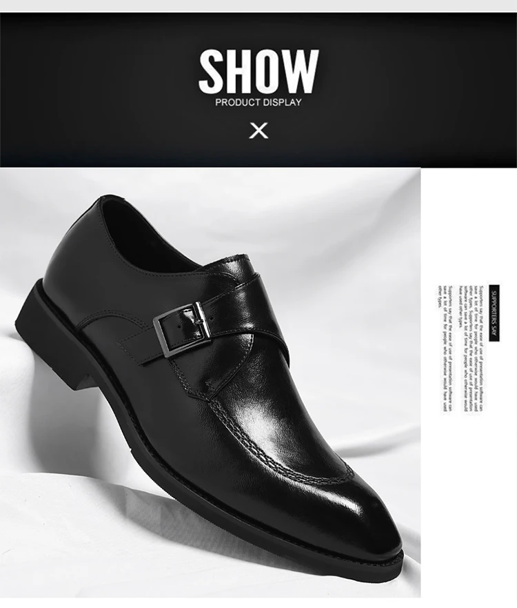Men's Leather Shoes British Style Business Formal Derby Comfortable Fashionable Casual Footwear-SJ1112