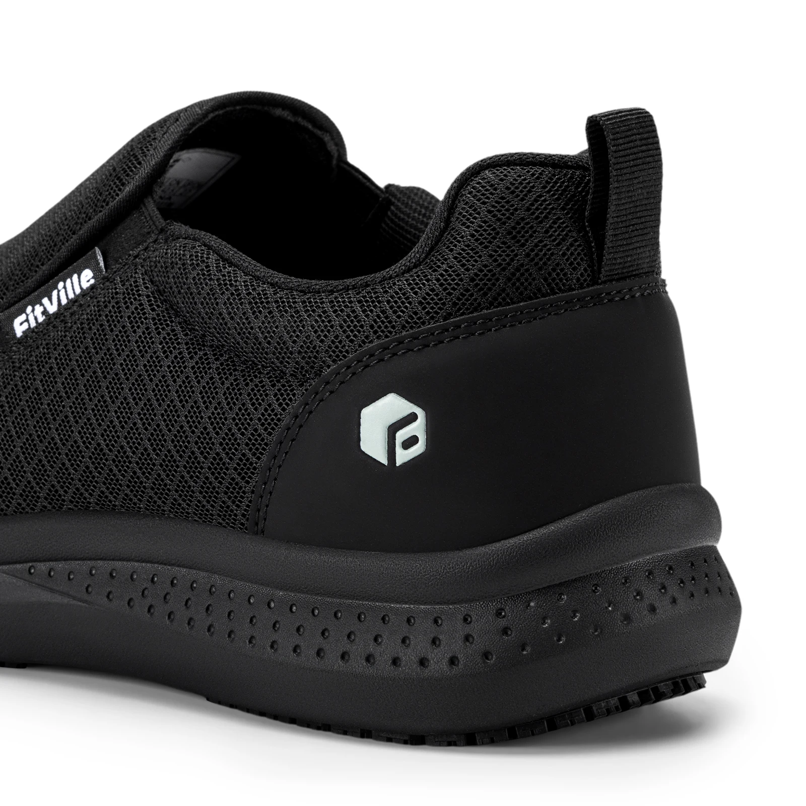 Fitville Wide Fit Mens Steel Toe Work Anti‑Smashing Anti‑Puncture Non‑Slip Safety Shoes For Construction Industrial Workplace