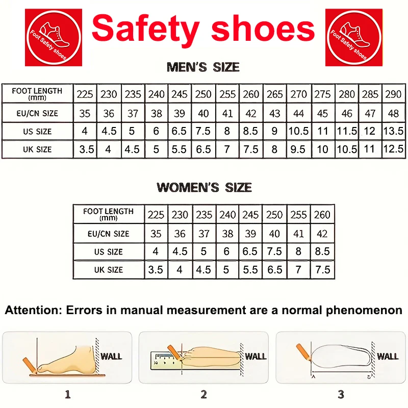 Safety Boots Men's Waterproof Leather Work Shoes Slip-Resistant Sole Puncture-Proof Steel Midsole Construction Site Footwear