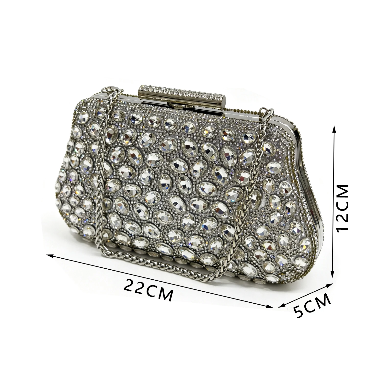 2025 New Rhinestone Design African-Inspired Shoe and Bag Set Olive Toe-Exposing Comfortable Women's High Heels Trending on INS