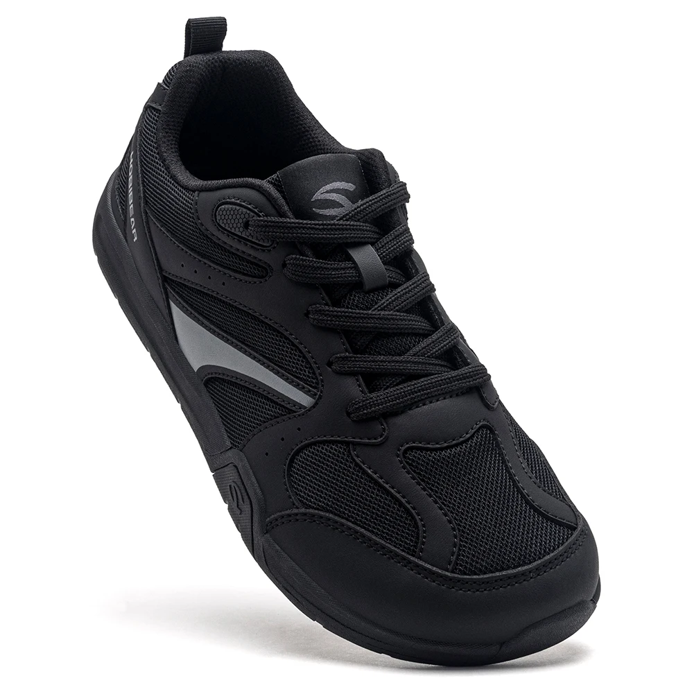 HOBIBEAR Wide Width Shoes Unisex Flexible Lightweight Lace Up Sneakers Cross Casual Walking Shoes