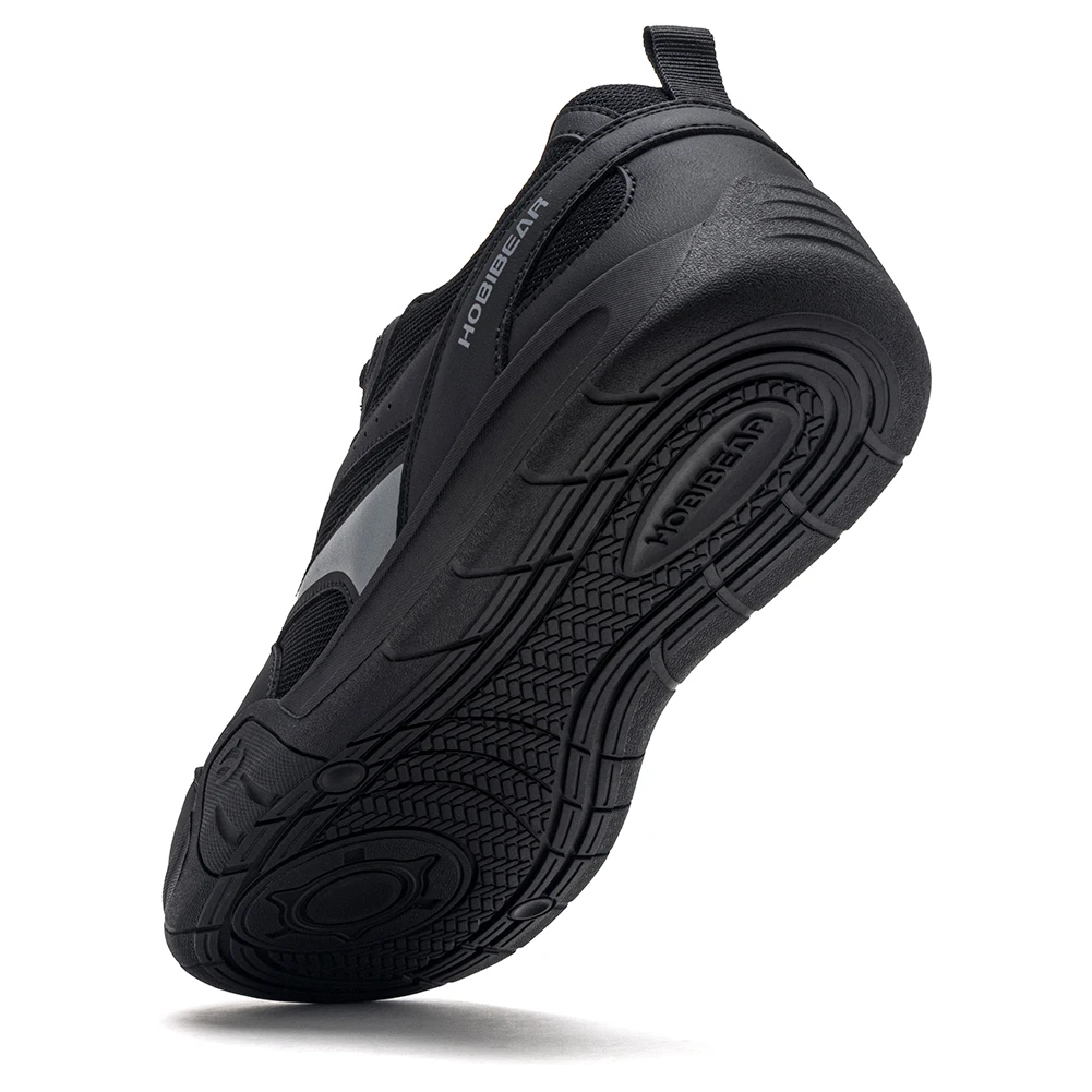 HOBIBEAR Wide Width Shoes Unisex Flexible Lightweight Lace Up Sneakers Cross Casual Walking Shoes