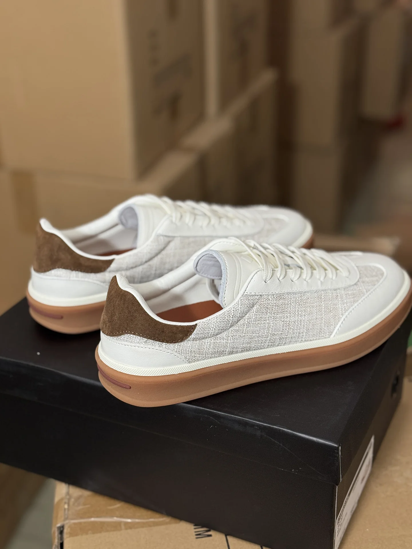 Summer Linen GAT Sneakers Vintage Old Money German Army Trainers White Genuine Leather Breathable Soft Casual Board Shoes