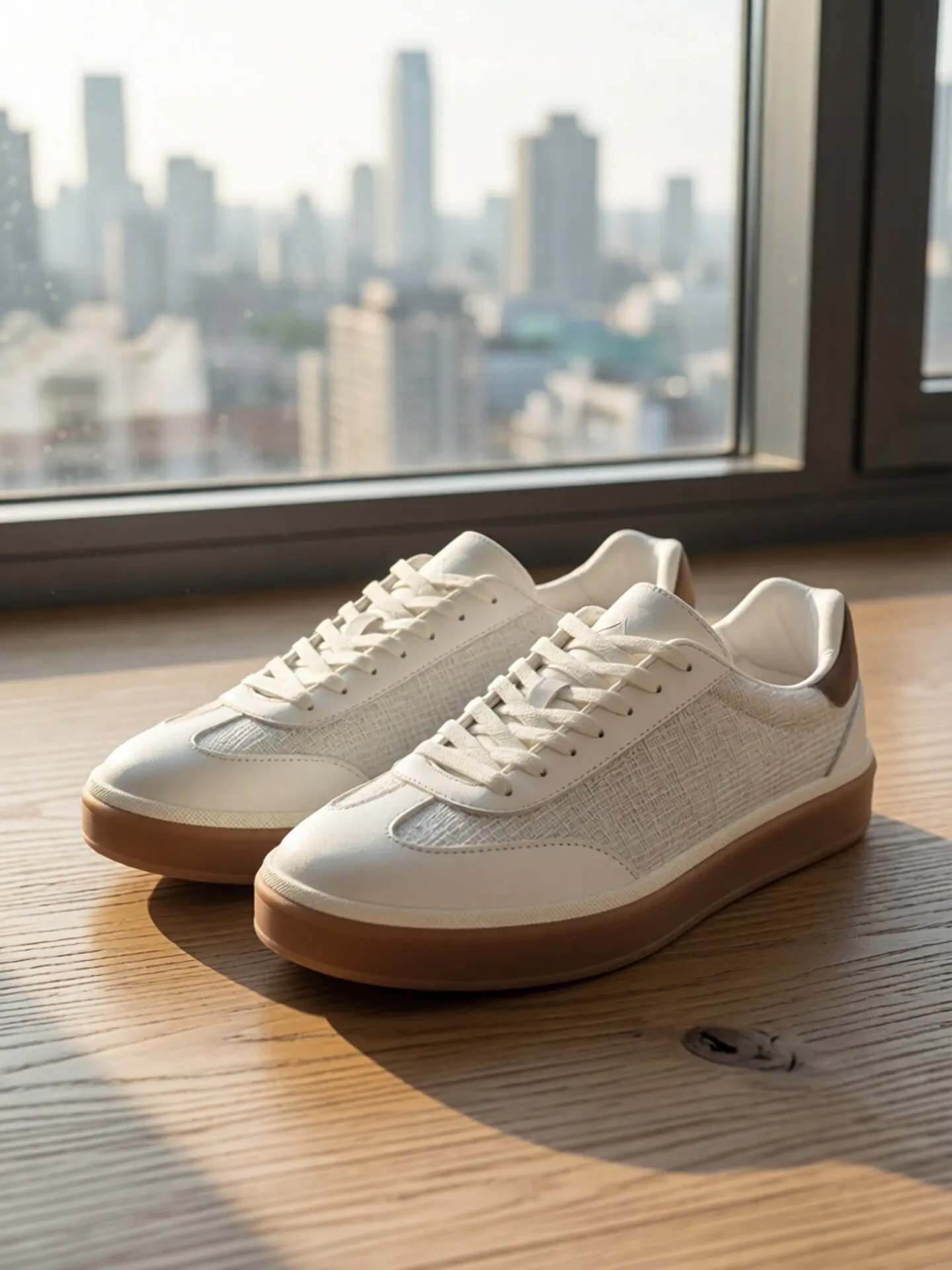 Summer Linen GAT Sneakers Vintage Old Money German Army Trainers White Genuine Leather Breathable Soft Casual Board Shoes