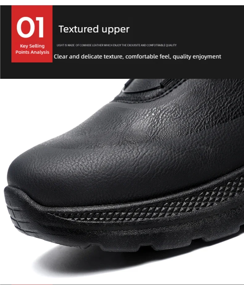 Men's Hiking Tide Cotton Boots Winter New Warm Plush Comfort Fashion Soft-Sole lightweight Outdoor Walking Running Sports Boots